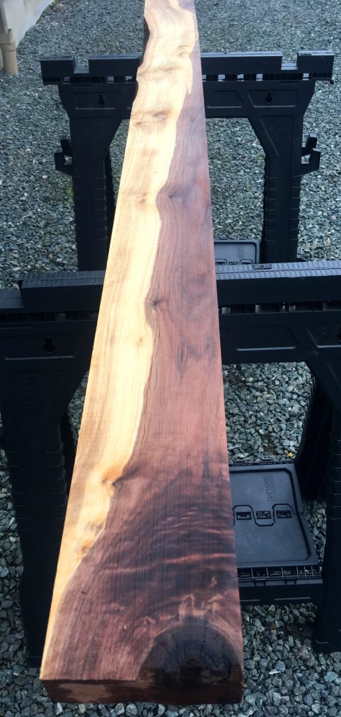 Walnut Wood Slab with Sapwood Blend 71 3/4