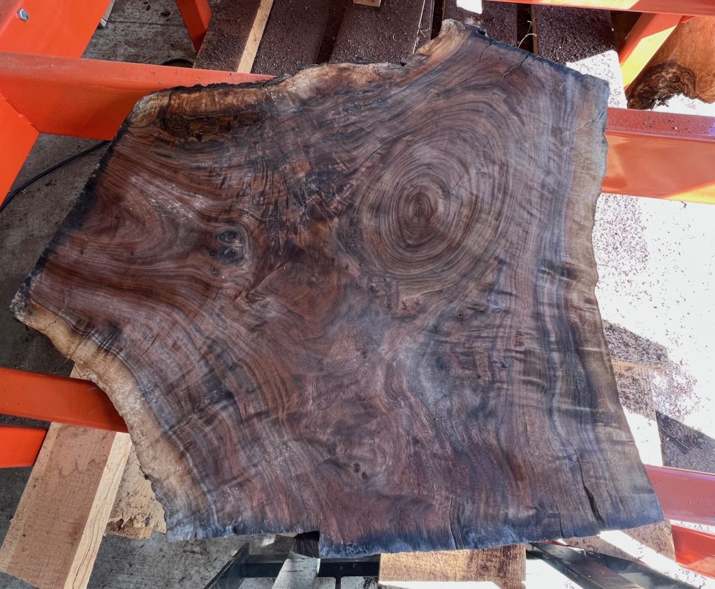 Walnut Wood Slab 30" x 25 3/4" x 1 1/2" FrisonLogue Hardwoods